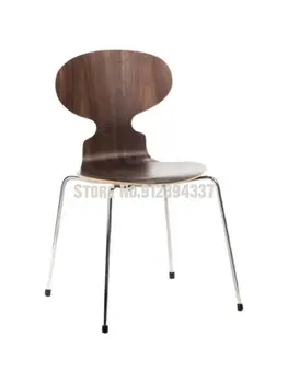 נמלה הכיסא נורדי פשוט המודרנית ההגירה סגנון האוכל כיסא נירוסטה הרגל מעצב המשרד הספר הכיסא